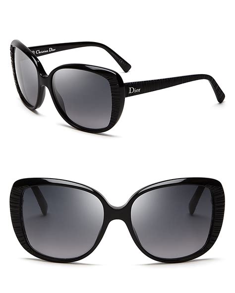 Dior Women's Taffetas Textured Oversized Sunglasses.